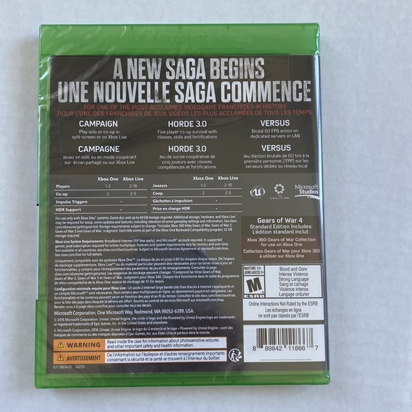 💥3 for $30 - Xbox Game - Gears of War 4 - Picture 2 of 3